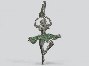 Anh&auml;nger Ballerina 3D Modell