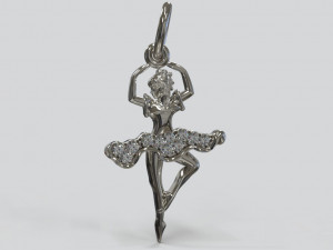 Pendant ballerina Modelo 3D
