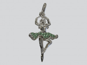 Pendant ballerina Modelo 3D