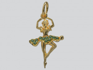 Pendant ballerina Modelo 3D