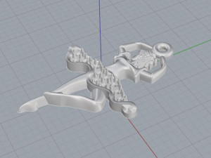 Pendant ballerina Modelo 3D