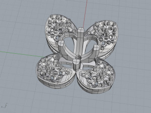 Flower earrings 3D-printmodel