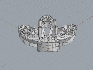 Flower earrings 3D-printmodel