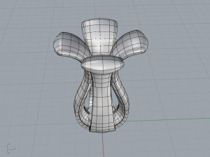 Flower earrings 3D-printmodel