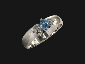 RingEdelsteineDiamanten 3D Modell