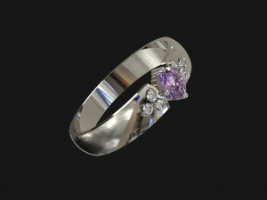 RingEdelsteineDiamanten 3D Modell