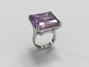 Cocktail ring 3D Modell