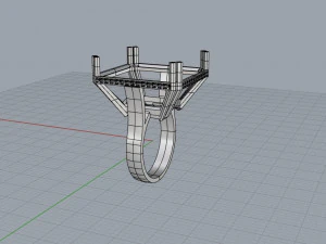 Cocktail ring 3D Model
