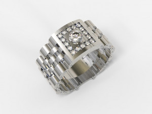 Mans moving ring Model 3D