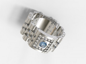 Mans moving ring Model 3D