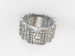 Mans moving ring Model 3D