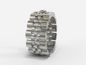 Mans moving ring Model 3D
