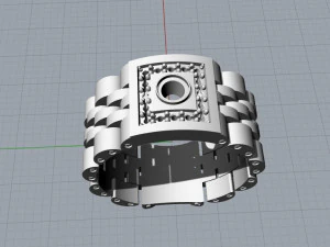Mans moving ring 3D Model