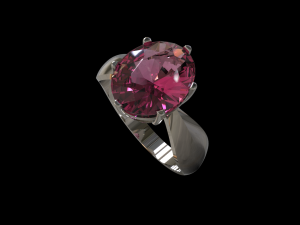 garnet ring 3D Model