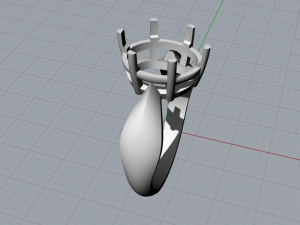 garnet ring Model 3D