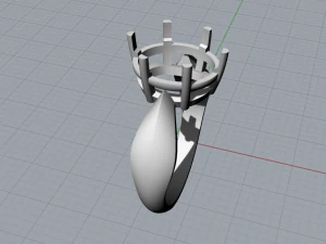 Granatring 3D Modell