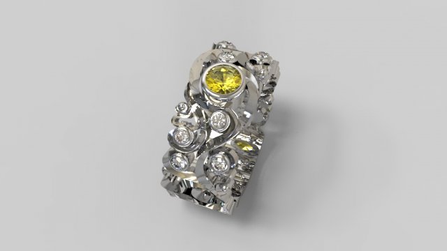 Carved ring 3D 모델 .c4d .max .obj .3ds .fbx .stl .blend 