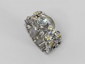 Carved ring 3D 모델