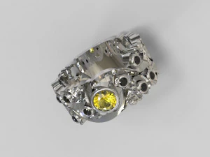 Carved ring 3D Model