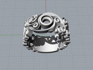 Carved ring 3D 모델
