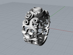 Carved ring 3D 모델
