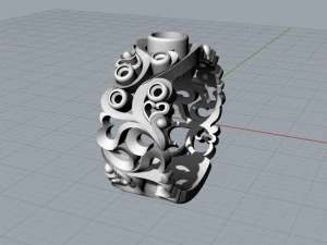 Carved ring 3D Model