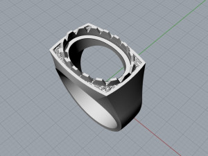Male ring 3D Model