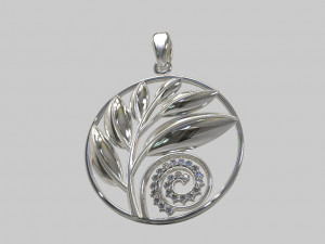 Pendant laurel branch 3D Model