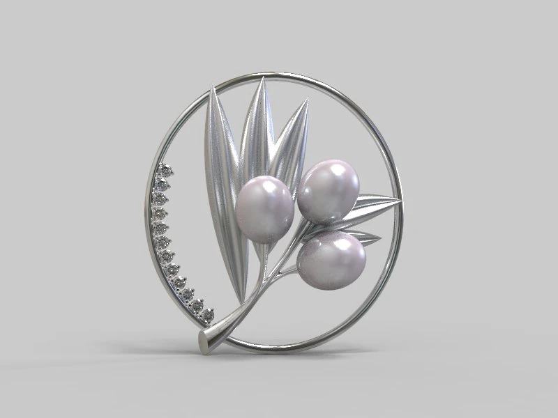 Pendant oliva 3D Model .c4d .max .obj .3ds .fbx .stl .blend