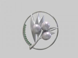 Pendant oliva Model 3D