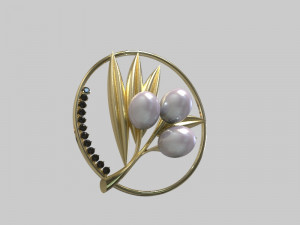 Pendant oliva Model 3D