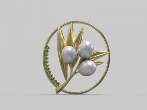 Pendant oliva Model 3D
