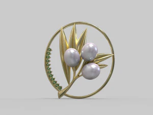 Pendant oliva 3D Model