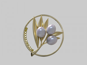Pendant oliva Model 3D