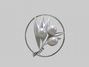 Pendant oliva Model 3D