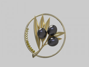 Pendant oliva Model 3D