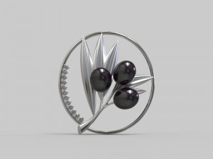 Pendant oliva Model 3D