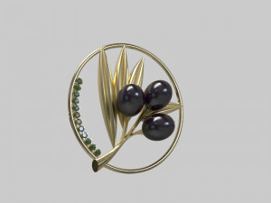Pendant oliva Model 3D