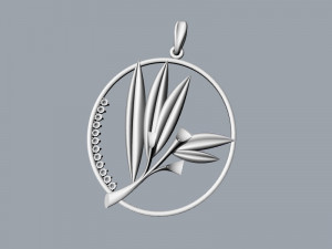 Pendant oliva Model 3D