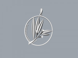 Pendant oliva Model 3D