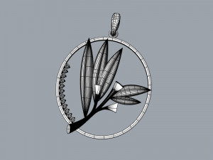 Pendant oliva Model 3D