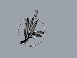 Pendant oliva Model 3D