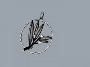 Pendant oliva 3D Model