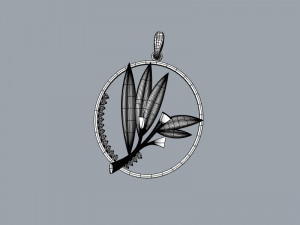 Pendant oliva Model 3D
