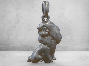 Anh&auml;nger H&uuml;ndchen 3D Modell