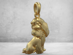 Anh&auml;nger H&uuml;ndchen 3D Modell