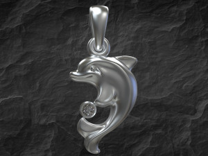 Pendant dolphin 3D Model