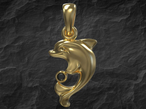 Pendant dolphin 3D 모델