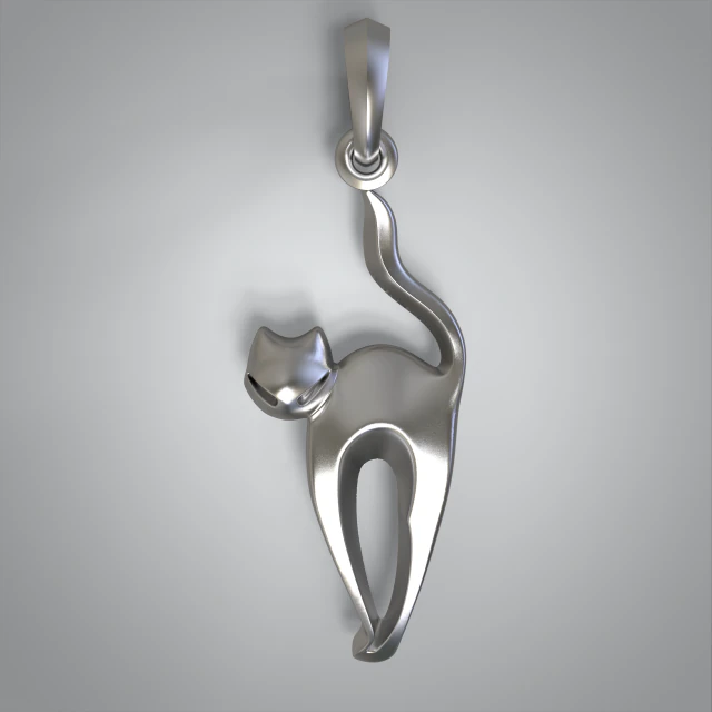 Anh&auml;nger Katze 3D Modell .c4d .max .obj .3ds .fbx .stl .blend 