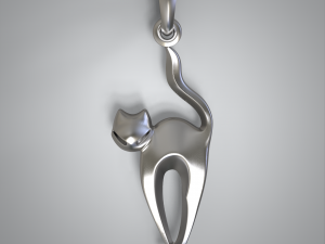 Pendant cat 3D Model